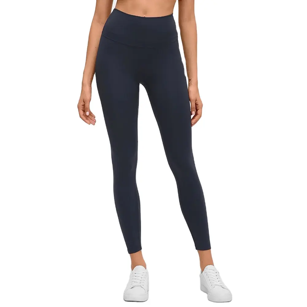 Leggings de Yoga de haute qualité, taille Super douce, pleine longueur, Opaque, Slim, pour femmes, Multi couleurs, noir