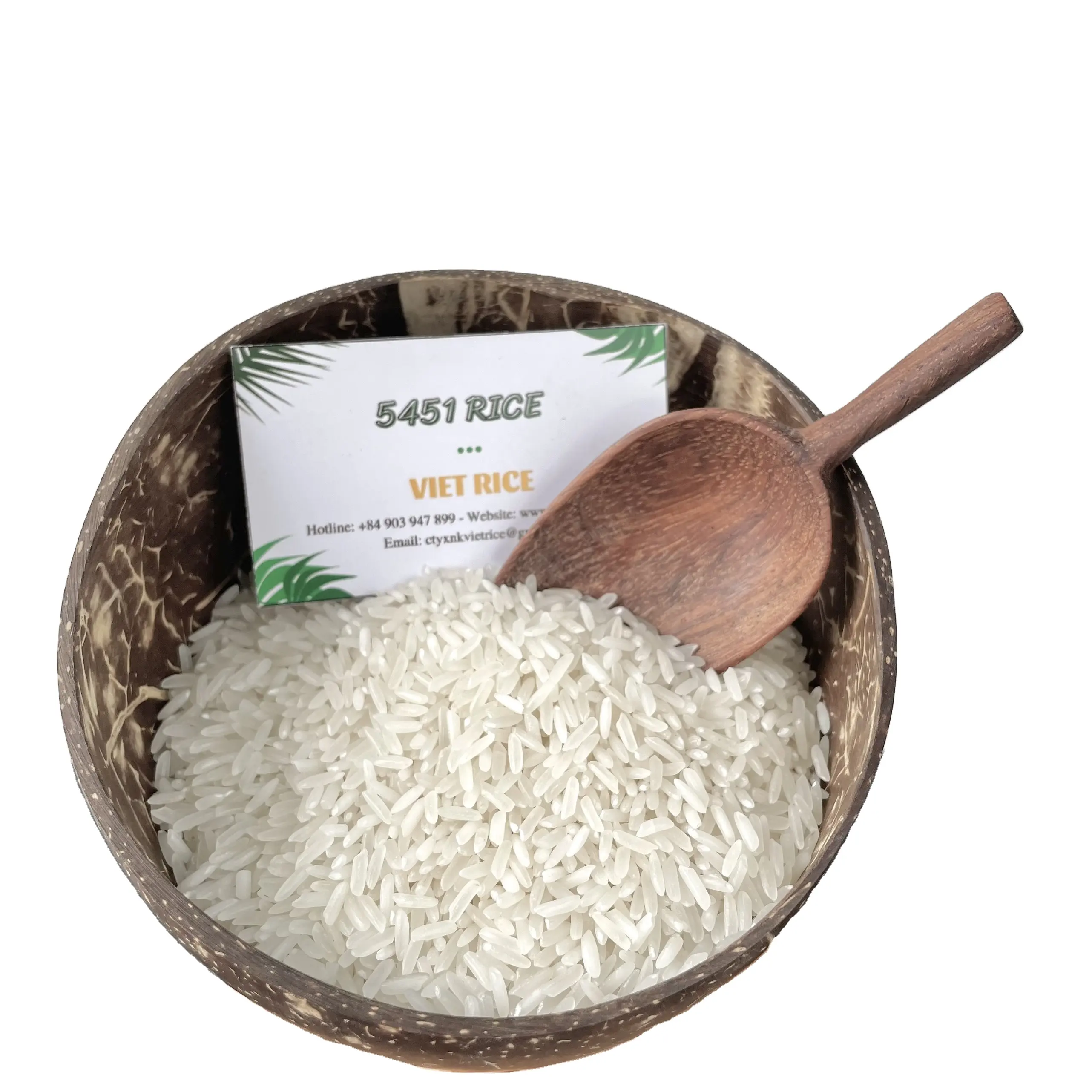 אורז לבן בניחוח גרגר לבן 5451 5% שבור, כמות גדולה, באיכות גבוהה, מפעל בעל מוניטין (וואטסאפ +84837944290)