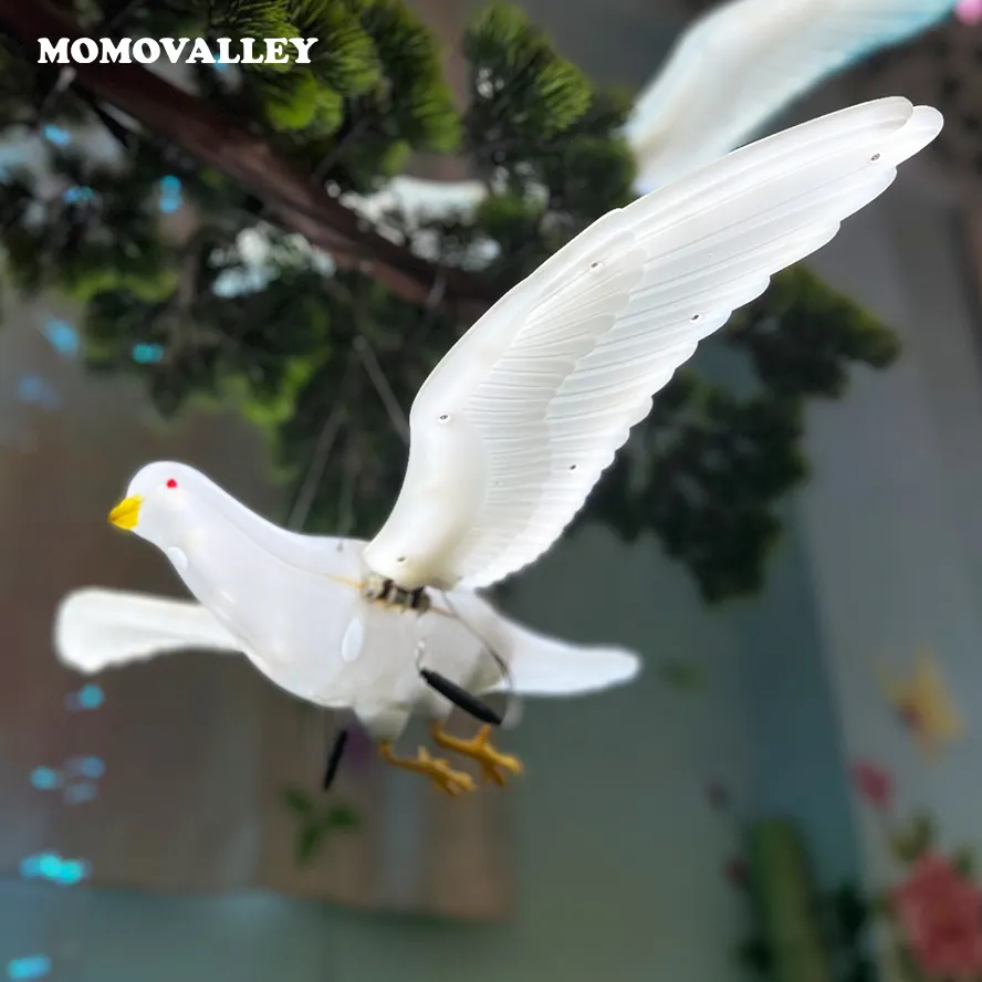 Momovalley Best Seller Led piccione illuminato fornitore di statue per la decorazione esterna parco arredamento di illuminazione