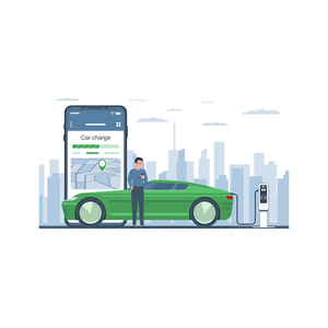 EV-Lade-App Android & iOS Benutzer freundliche Schnitts telle Dunkler Modus Kommerzielle EV-Lade-App Verwalten Sie mehrere Stationen - Product Image 4