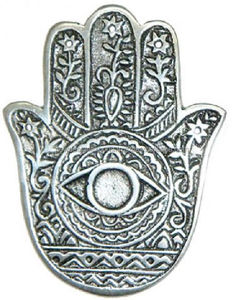 Hamsa el alüminyum tütsü brülör Metal alüminyum koni brülör ve tütsü çubukları tutucu
