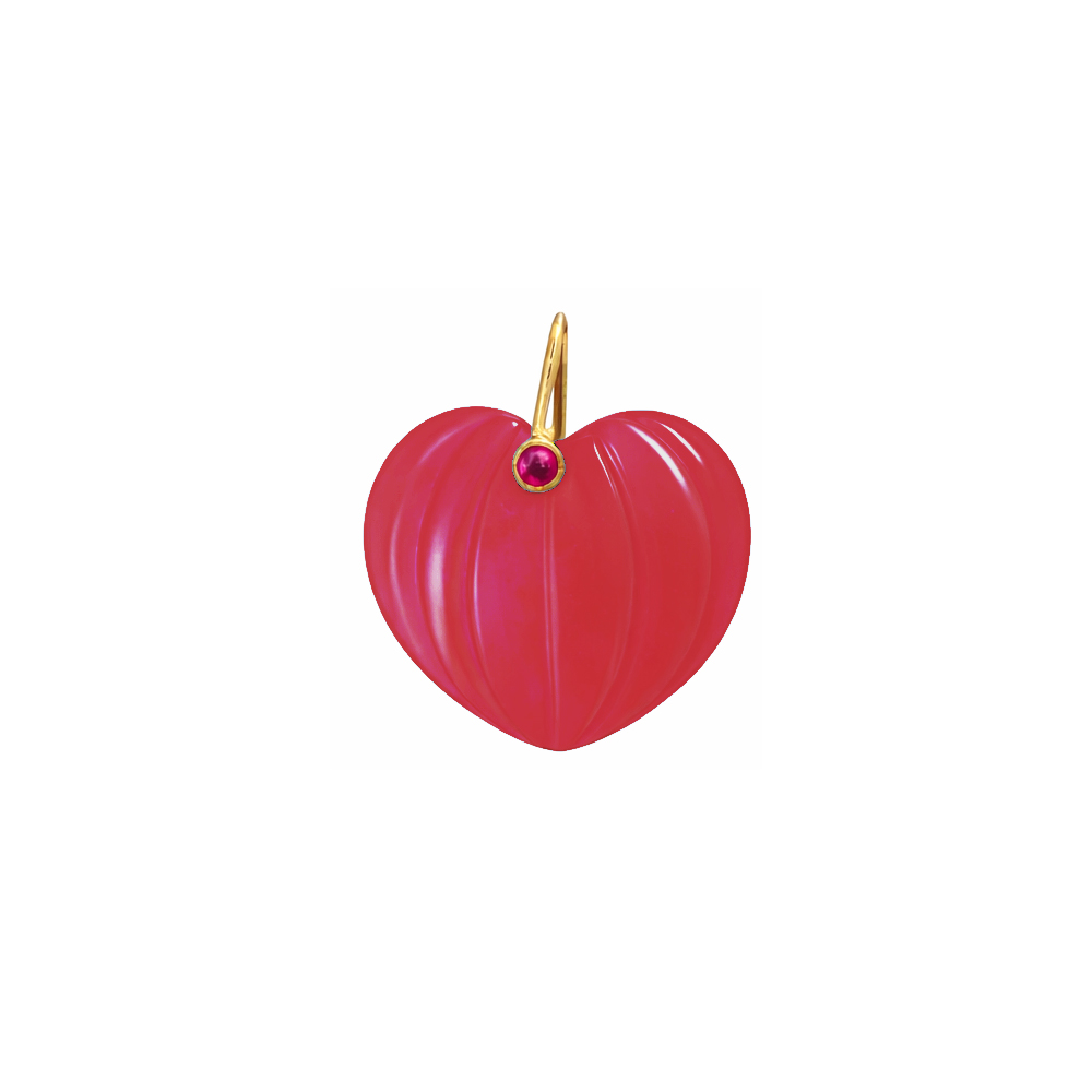 Calcédoine rose vif