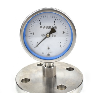 Xiaoshu độ chính xác cao 0-6 Bar Bar thép không gỉ lỏng nước dầu đầy áp kế wika đo áp suất - Product Image 3