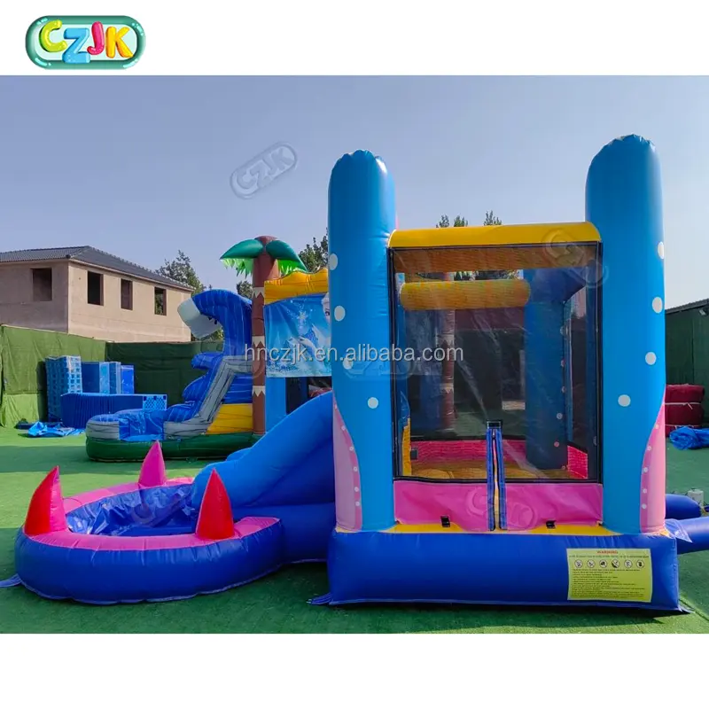Inflable Octopus Madness Bouncy Bouncer Casa de rebote Combo