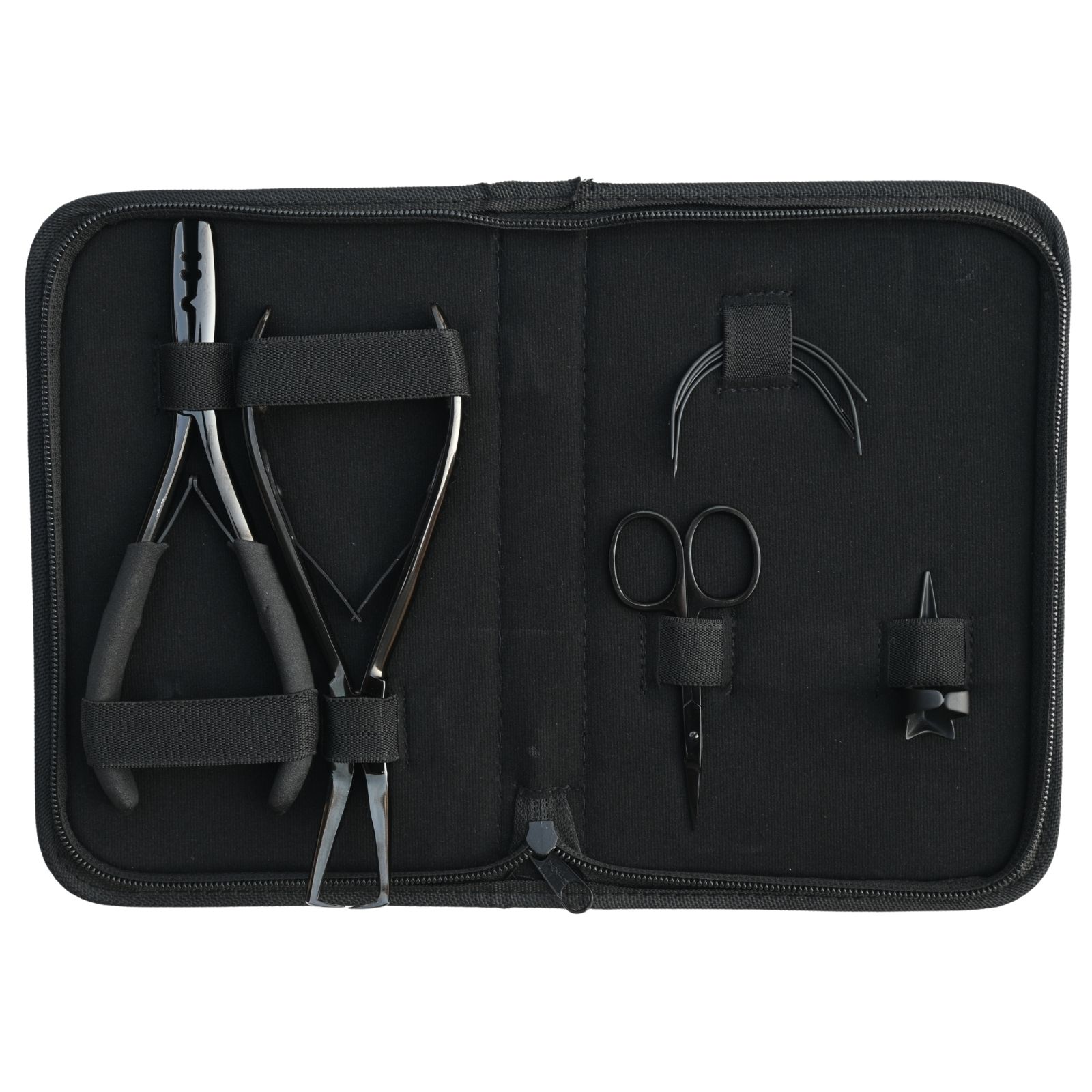 Black Hair Extension Tools Kit