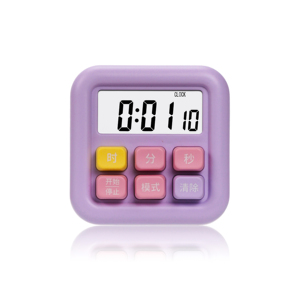 Semplice orologio da parete con timer digitale con zucchero quadrato orologio da parete con conto alla rovescia silenzioso per imparare l'orologio per bambini - Product Image 1