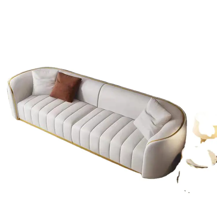 Fabbrica italiano design moderno soggiorno mobili modulari con 2 posti divano componibile in pelle