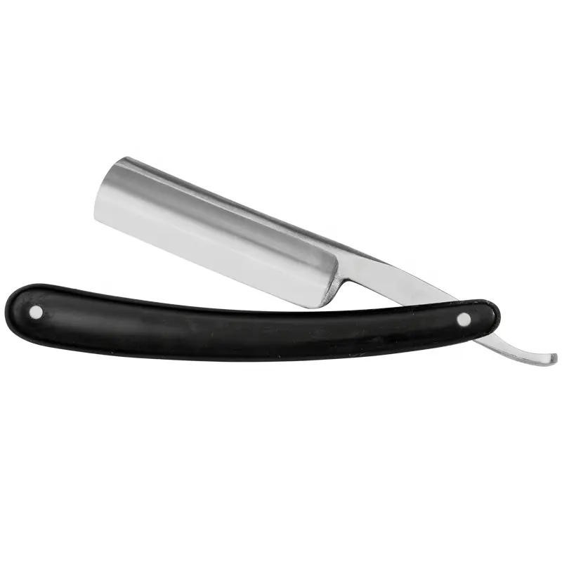 Boğaz kesmek düz tıraş bıçağı siyah plastik saplı hiçbir bıçak bileme berber jileti Maclura tarafından