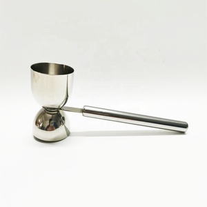 Bar aksesuar paslanmaz çelik kokteyl ölçüm jigger barmeni ölçüm fincan çift yan Jigger kolu ile - Product Image 2