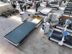 Automatic <strong>Loading</strong> <strong>Unloading</strong> Nesting 2140 Cnc Router with Drilling Labelling Center ATC Cnc M-shine - Product Image 6