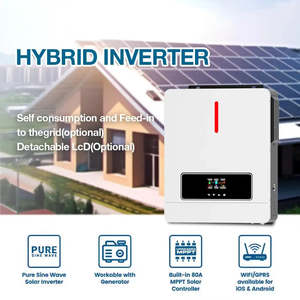 Inverter intelligente a doppia uscita da 4KW a 10KW Inverter On-Grid 24V 48V onda sinusoidale pura ibrido Inverter solare con Controller MPPT - Product Image 6
