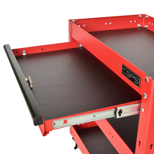 OEM/ODM定制3抽屉工具柜，用于车库71X42.6 X 76厘米哑光红色饰面 - Product Image 3