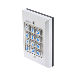 Tastiera solo PIN con pulsante campanello per porte tastiera di controllo accessi tri-tech a doppia uscita pressofusa resistente alle intemperie - Product Image 2