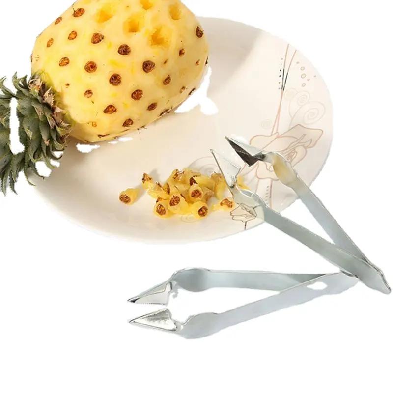 Stainless Steel Pineapple Eye Peeler Clip Pineapple Eye Remover Auxiliary Tool Kitchen Tools