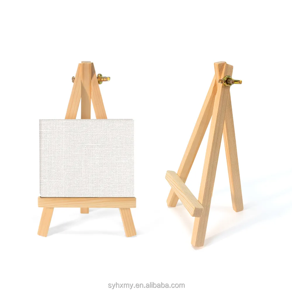 Venta al por mayor Mini caballete pintura trabajo pantalla caballete de madera soporte tamaño personalizado
