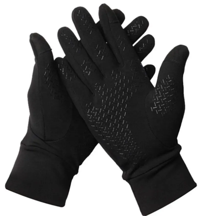 Touchscreen Custom Anti Slip Siliconen Gel Winter Thermisch Warm Fleece Voering Fiets Fietshandschoenen