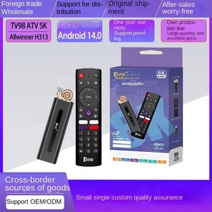 Nouveau Fire TV Stick TV98 ATV H618 Android14 8K HD Smart TV Stick 16GB ROM 2GB RAM 2.4G WiFi BT Voice Remote Allwinner H313 Custom - Product Image 4