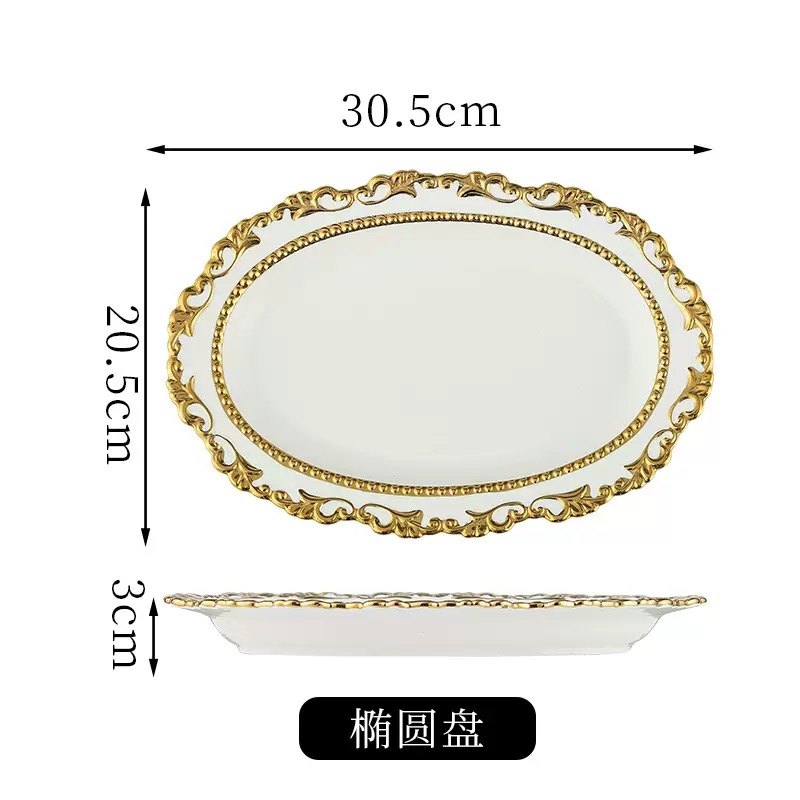 Assiette ovale