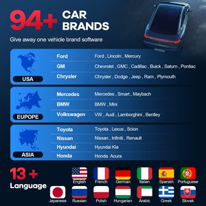 MUCAR BT200 Pro OBD2蓝牙汽车诊断工具全系统诊断15重置OBD 2扫描仪，适用于所有汽车读码器 - Product Image 5
