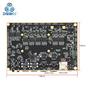 DEBIX imx8m io + Core Board placa base CPU Sistema en módulo Linux placas de desarrollo placa base integrada con procesador DDR4 - Product Image 3