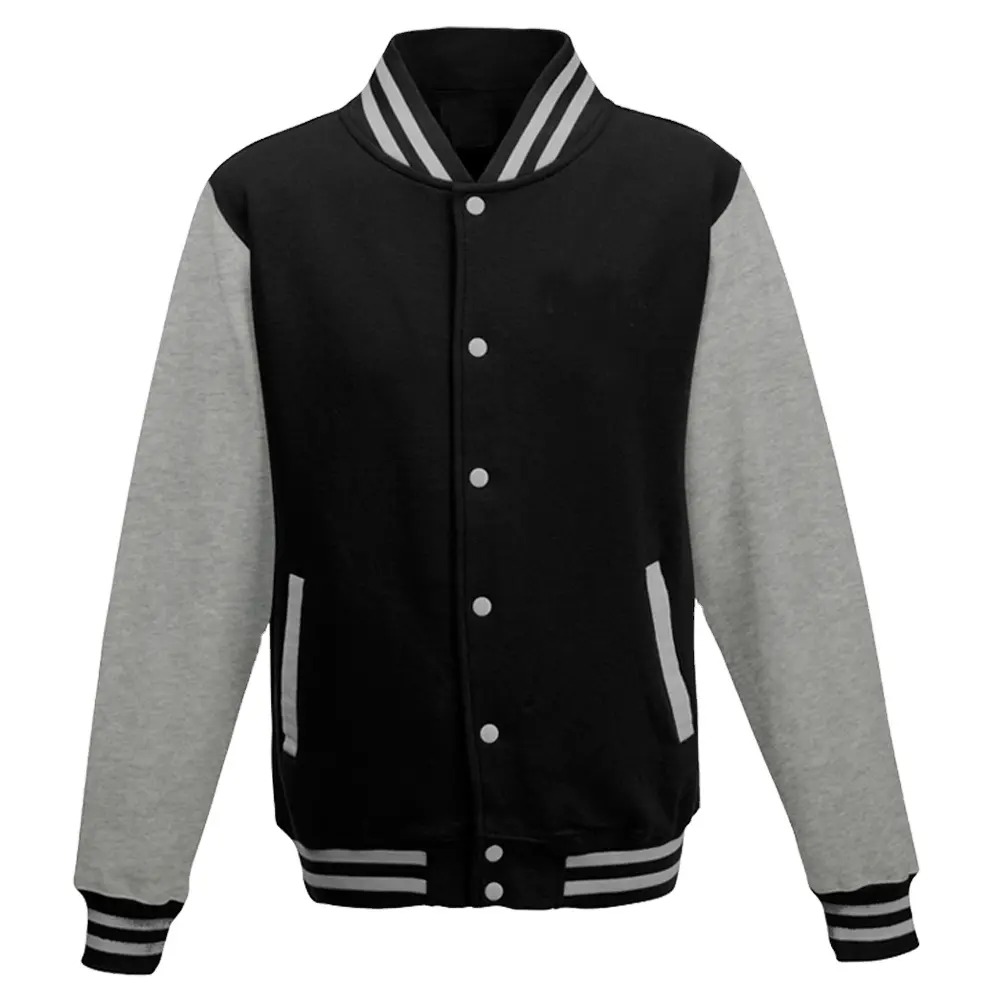 OEM Service Customize Comfortable Winter Warm Long sleeves Men Varsity Jacket Solid Color New Design For Wholesale