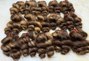 Vietnamese dalgalı piyano rengi Remy saç çift vietnamca çekilmiş İŞLENMEMİŞ SAÇ en yüksek kalite freesample - Product Image 6