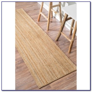 Indian Handmade Natural Jute Runner Rectangle Braided Floor Rug Embroidered Bed Side Carpet <strong>Mat</strong> for Outdoor Hotel Use - Product Image 5