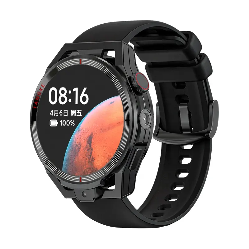 4G LTE doppia fotocamera Smart Watch in Silicone di plastica IP67 OEM senza fili auricolari Bluetooth Unisex Silicone donna braccialetto in Silicone