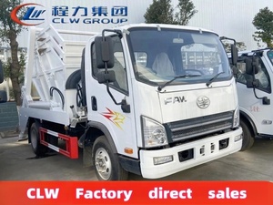 FAW 4x2 Swing Arm Skips Dumpster Container Carga automática Camión de basura Camión ligero Autodescarga - Product Image 2