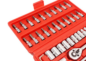 <strong>Direct</strong> Selling Hand Tool 46pcs Combination Set Car Repairing Tool Box <strong>Kit</strong> and Ratchet Wrench Socket Set - Product Image 3