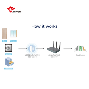 Dispositivo IoT Lorawan Lora Sensor de puerta Sensor de ventana inteligente inalámbrico Alarma Seguridad Sensor de puerta magnético inteligente inalámbrico - Product Image 6