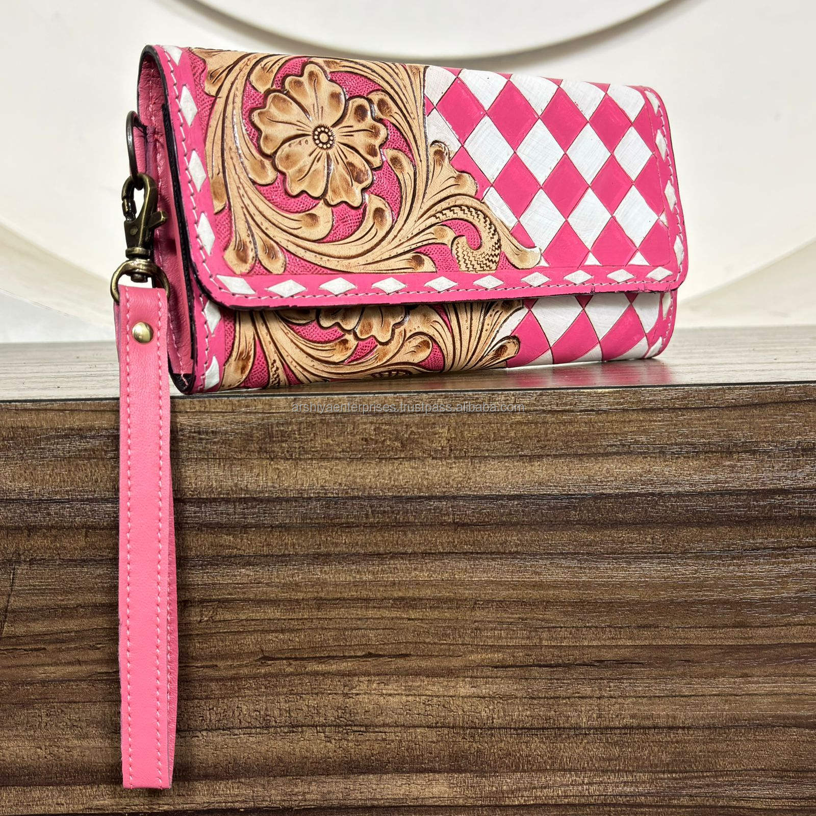 Pink & White Checkered