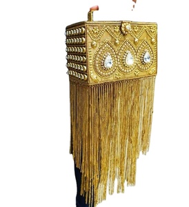 En çok satan klasik düğün debriyaj gelin Metal Potli çanta moda ve taşınabilir Bohemian ve ulusal stilleri esinlenerek