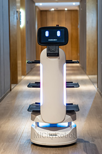 Otonom teslimat Robot restoran garson servis robotu için restoran menü şarj istasyonu otel ve Fast Food dükkanı Robot için otel - Product Image 4