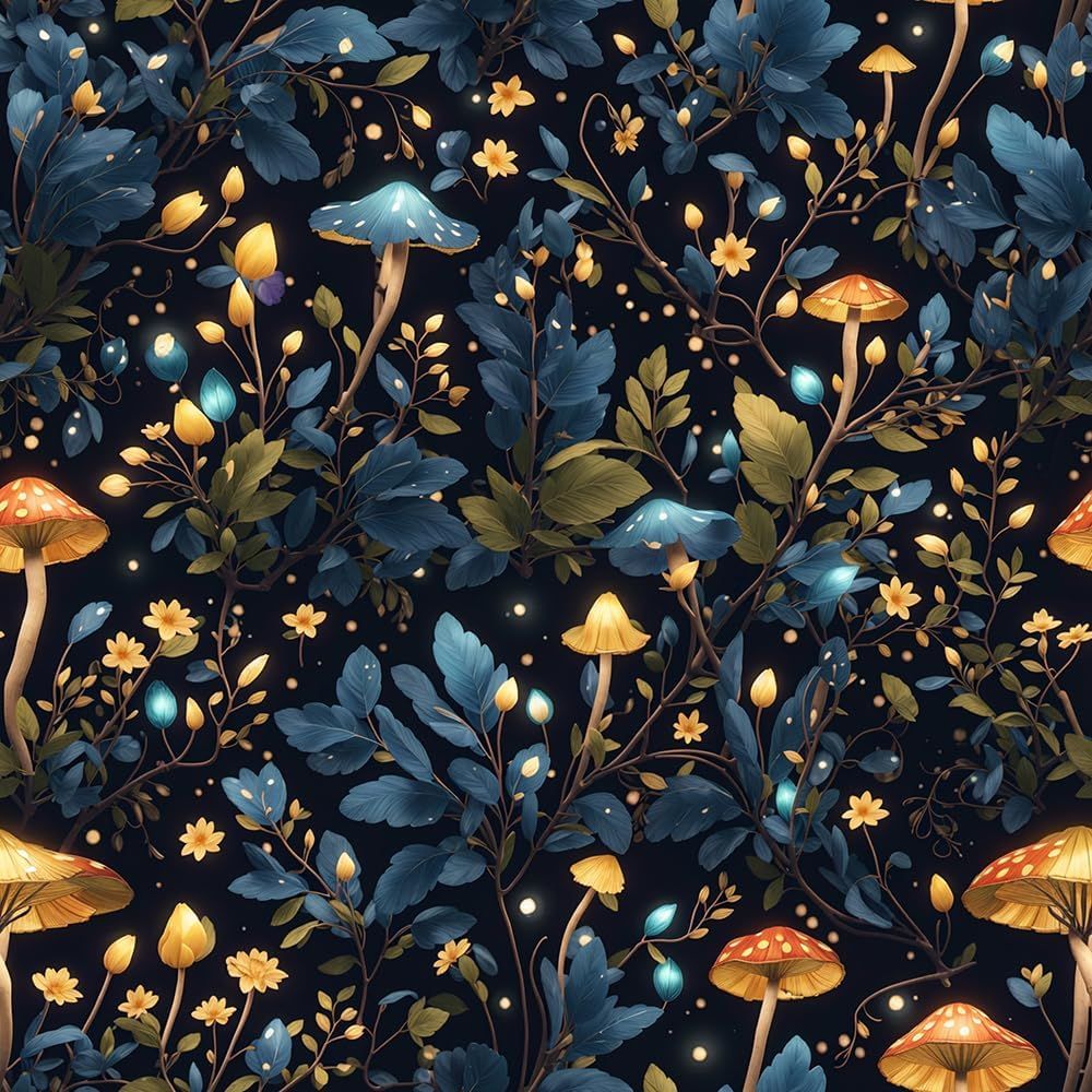Blue/Yellow Mushroom Color