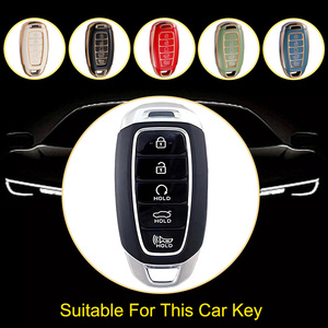 Innofit เคสกุญแจรถยนต์ HYS2จีนแบบ TPU สำหรับ Hyundai Festa Verna 5ปุ่มหลายสีป้องกันเต็มรูปแบบ - Product Image 2
