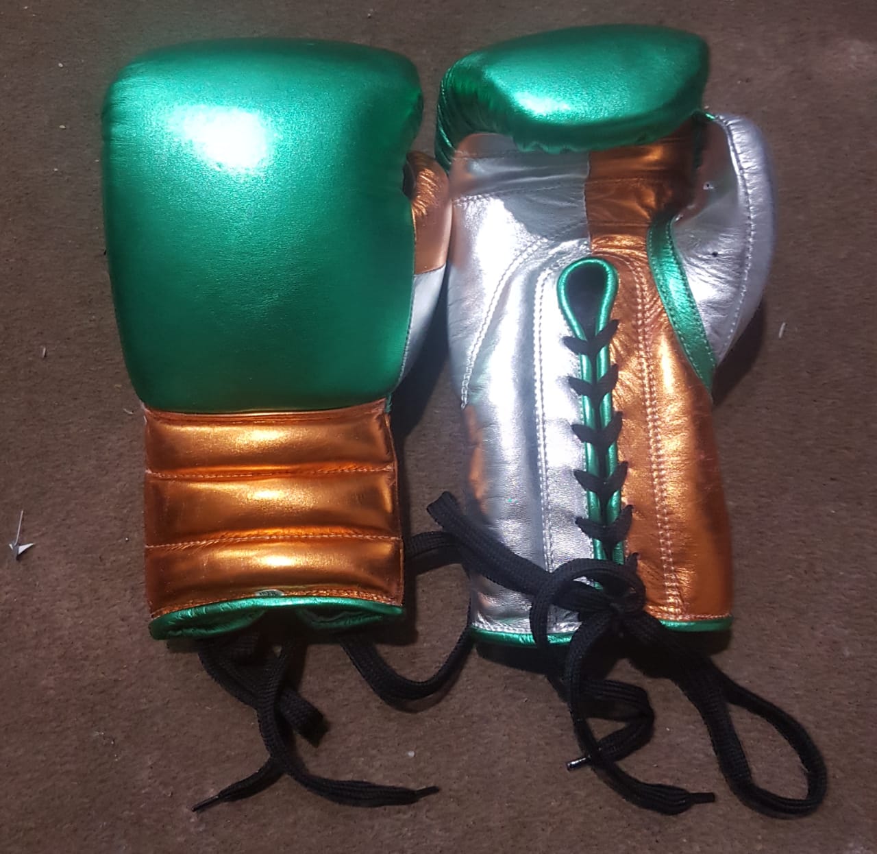Green-Orange-Silver