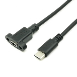 カスタムマザーボード2.54Mmヘッダー5ピンUsb Type-C Usb-C女性インターフェースパネルマウントソケットアダプター延長ケーブル
