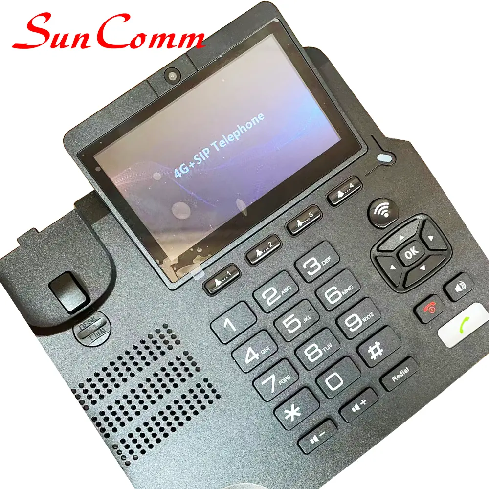 SC-9040-4GV Лидер продаж 4 аппарат не привязан к оператору сотовой связи стационарный беспроволочный телефон с двумя сим карты Android видео звонок беспроводной доступ в Интернет