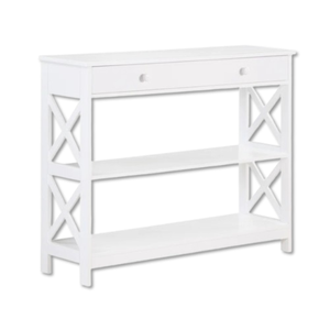 Oturma odası ve çiftlik evi giriş tik ahşap için depolama ile 2 çekmeceli Entryway masa ile lüks konsol masa - Product Image 5