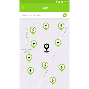 EV-Lade-App für Android iOS Benutzer freundliche Schnitts telle mit kommerzieller EV-Lade-App im dunklen Modus Verwalten Sie mehrere Stationen - Product Image 1