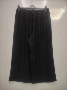 女性用ワイドレッグウールニットズボン無地カジュアルパンツルーズフィットストレートカットソフト暖かい冬用ボトムス