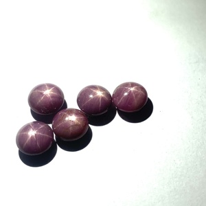 IGI認定AAAグレードナチュラルスタールビージュエリー用ルースジェムストーン6ラインスター丸型 - Product Image 3