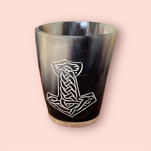 Yüksek kaliteli Viking Tankard içme boynuz fincan parti Tumbler için Ale birası şarap kadehi bardak kahve için camdan yapılmış - Product Image 1