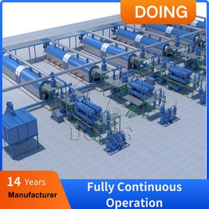 50-ton Per Day TPD Continuous Tire Pyrolysis Plant to Recycle Scrap Tyres Rotary Pyrolysis Reactor to <strong>Fuel</strong> <strong>Oil</strong> - Product Image 3