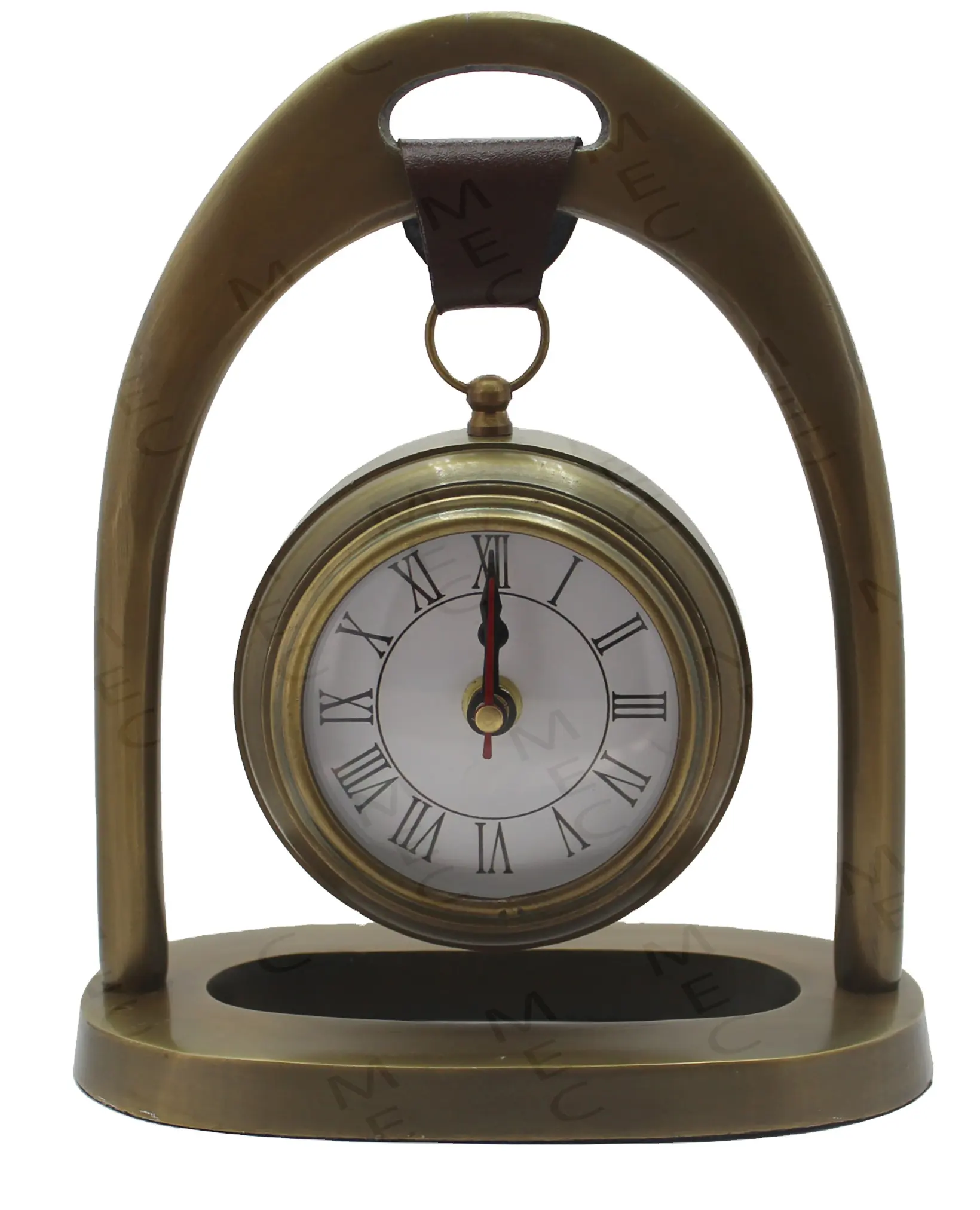 Reloj de mesa de latón de estilo antiguo, reloj de mesa decorativo para mesa de ordenador con peso ligero, precio al por mayor