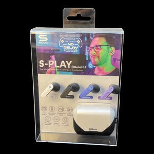 2025 Caixa de embalagem acrílica transparente para AirPods e acessórios eletrônicos: estojo elegante e protetor para armazenamento Earbud