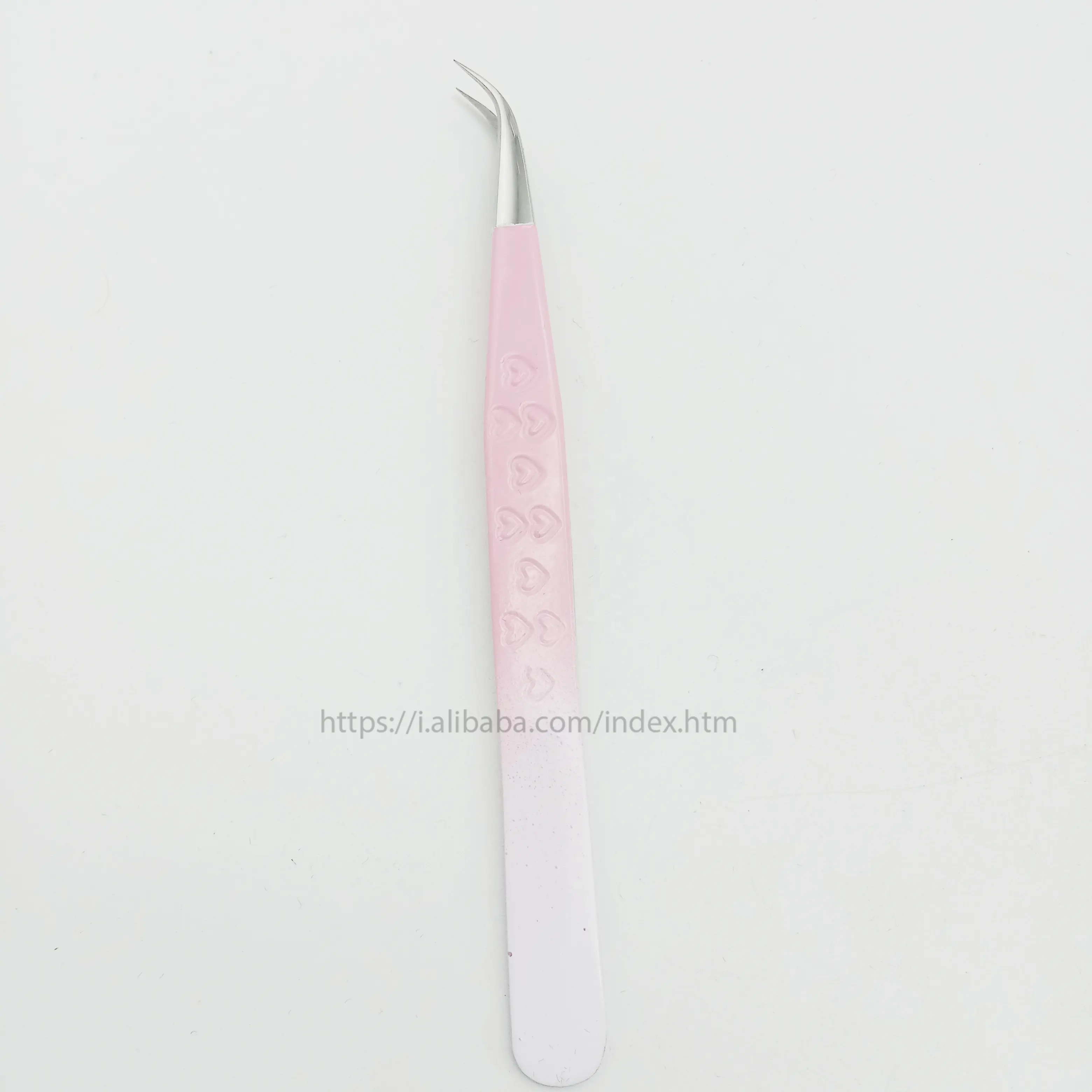 Pinça para extensão de cílios, cores claras, rosa, nas costas, branco, prata, com kits de ferramentas de alta qualidade, pinças para cílios