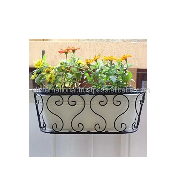 Vasi da fiori scenici reali secchio vaso decorazioni per la casa vaso appeso a parete ringhiera balcone fioriera giardino Mini vaso di fiori in metallo vendita calda