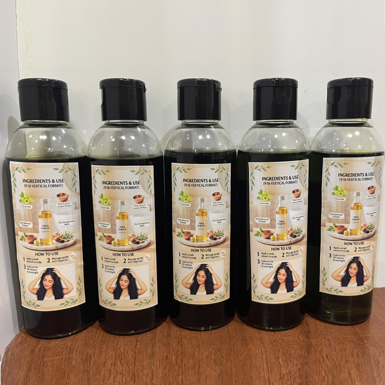 Aceite Capilar en Botella de 200ml con Logotipo Personalizado